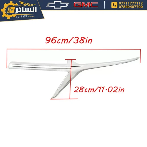 ⁦نيكلة شباك أمامي شيفروليه إكوينوكس 2022-2024 - Chrome Grille Molding⁩ - الصورة ⁦4⁩