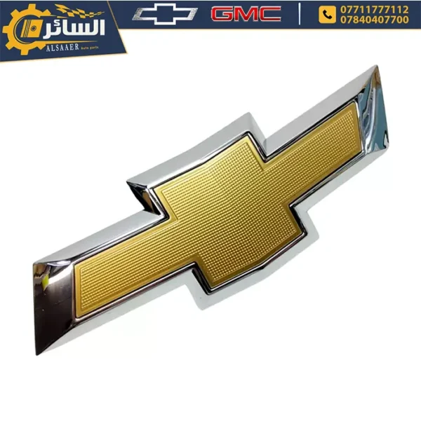 ⁦علامة شباك امامي اسود & ذهبي ماليبو 2016 - 2025 - Front Grille Logo⁩ - الصورة ⁦2⁩
