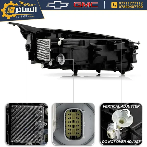 ⁦لايت أمامي (5 بن) - شيفروليه إكوينوكس 2022 - 2024 - Full LED Headlight⁩ - الصورة ⁦7⁩